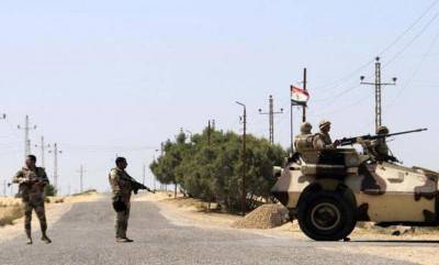 إصابة جنديين في تفجير مدرعة للجيش المصري بسيناء