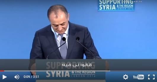 بالفيديو- من هو الطفل الذي أبكى بو صعب في مؤتمر لندن للمانحين