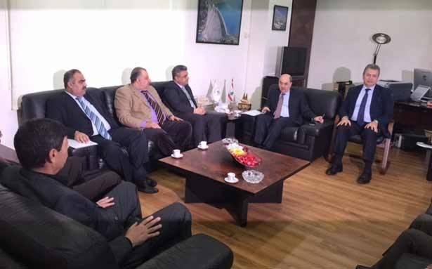 نظريان عـرض التعاون
بيـن لبنـان وسوريا
وتنفيذ السدّين على نهر العاصي
