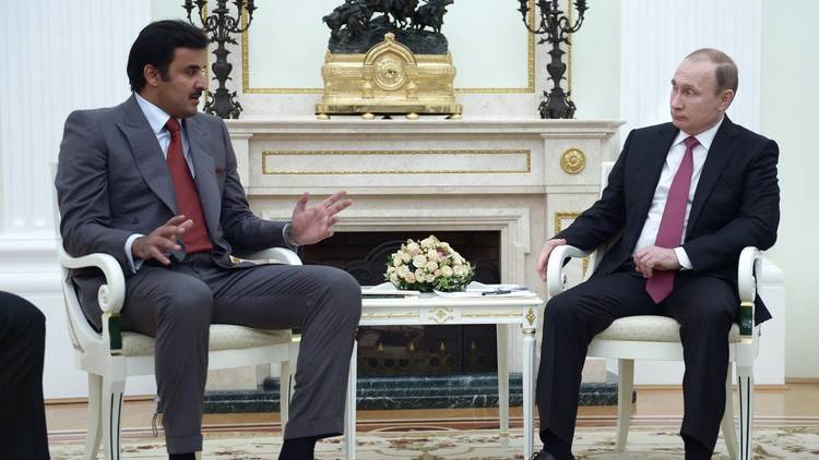 الكرملين: الرئيس الروسي وأمير قطر يتفقان على تكثيف الجهود لتجاوز الأزمة السورية