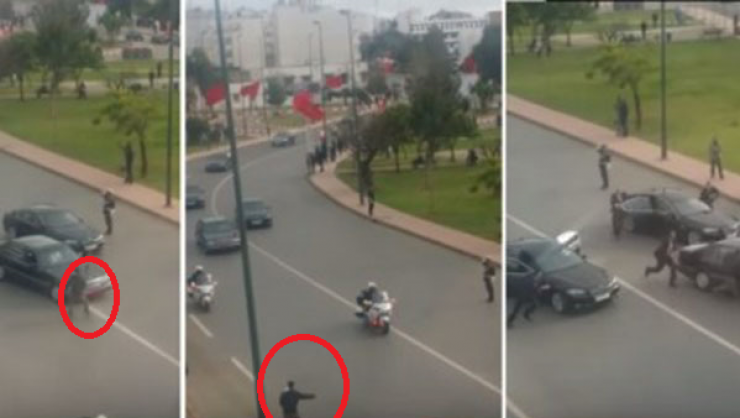 فيديو- مغربي رمى بنفسه أمام موكب الملك.. ماذا حلّ به