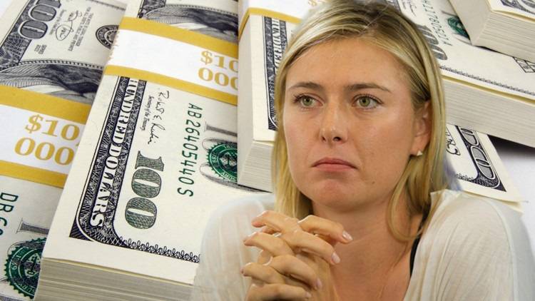 الحسناء شارابوفا تخسر 140 مليون دولار بتصريح واحد