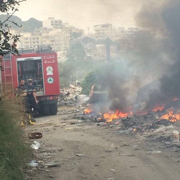 عملت فرق الاطفاء في الدفاع المدني بتاريخ ١٠/٣/٢٠١٦ عند الساعة ٨:٣٠ على اخماد حريق اتى على اكوام من النفايات في منطقة روميه-المتن