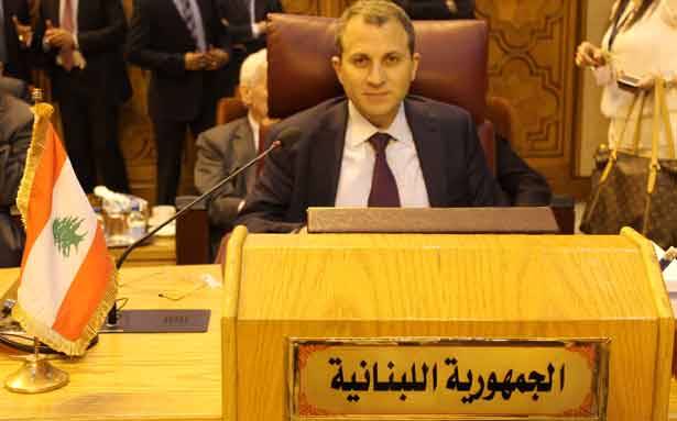 باسيل من «الجامعة العربية»: لبنان تحفظ
على وصف حزب الله بالارهابي