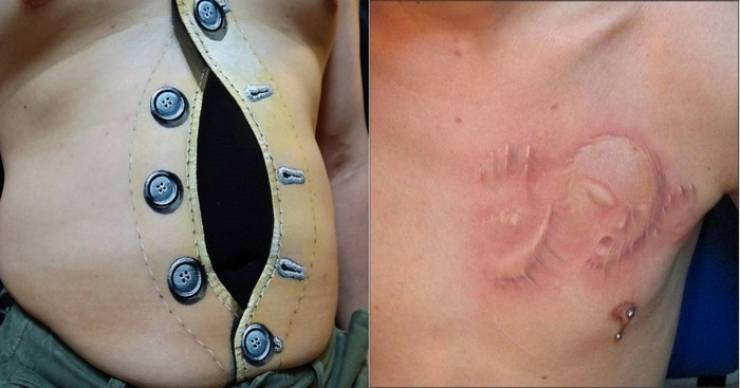 شاهدوا 20 صورة لأوشام غريبة ومرعبة!