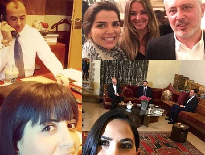 "سيلفي" والزعيم خلفي تتبع البروتوكول...