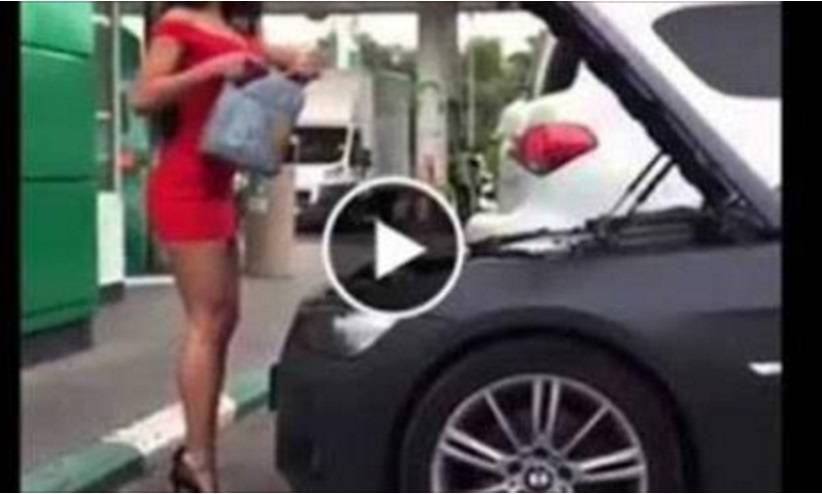 بالفيديو: فتاة مثيرة تضع زيت المحرك داخل السيارة بطريقة غريبة حصدت 30 مليون مشاهدة!