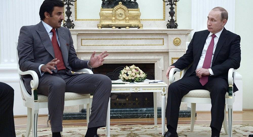 بوتين يبحث مع أمير قطر المسألة السورية