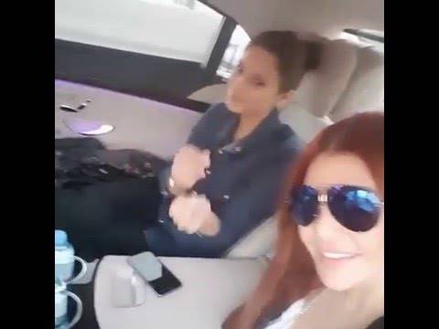 “فيديو”: هيفاء وهبي مع شقيقتها تقومان بحركات غريبة داخل سيارة