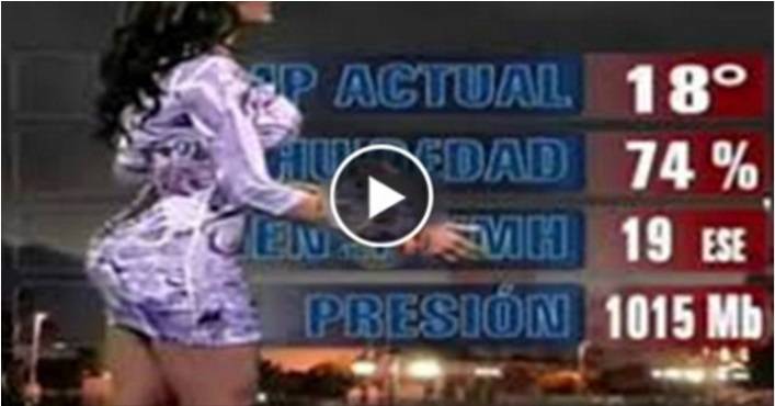 بالفيديو: ملايين المشاهدات لمذيعة نشرة الطقس المثيرة بسبب ما تفعله بجسدها أمام المشاهدين