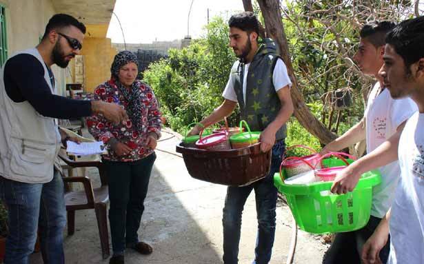 توزيع مواد غذائية ضمن مشروع
الناس للناس في البقاع الشمالي
