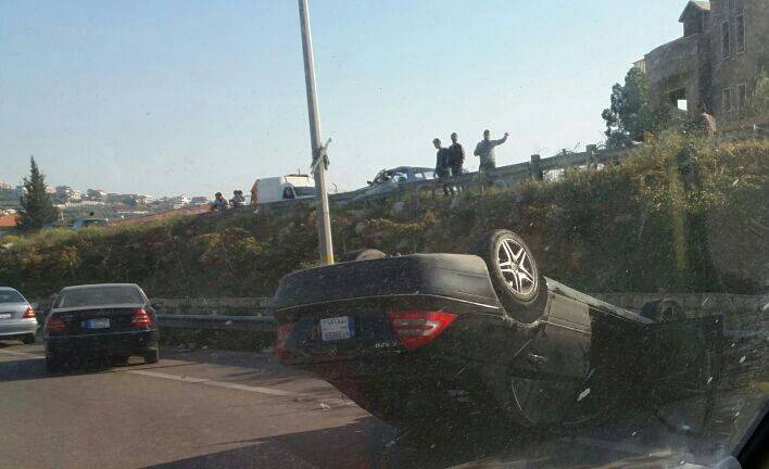 بالصور: جريحان جراء حادث سير مروع في الرميلة