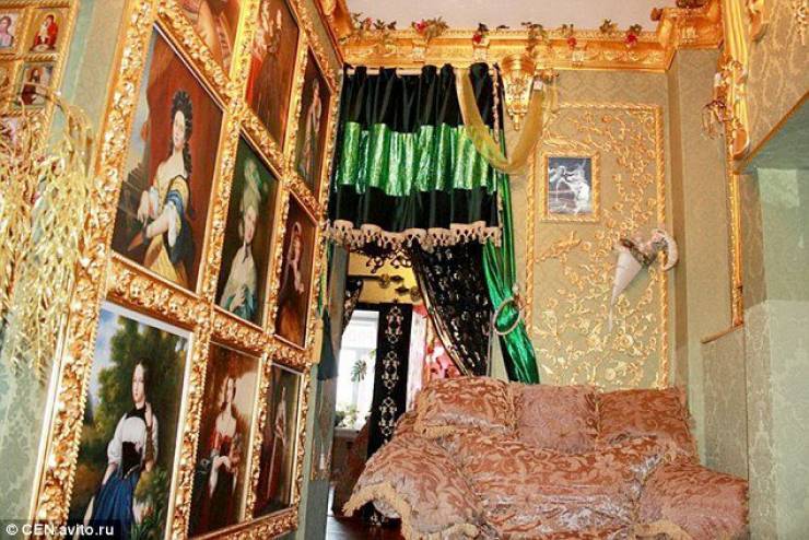 صور: شقة مزخرفة بالكامل من الذهب الخالص