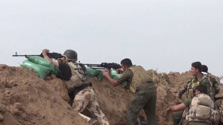 بالفيديو.. معركة بين الحشد الشعبي العراقي و"داعش" لاستعادة الـ"بشير"