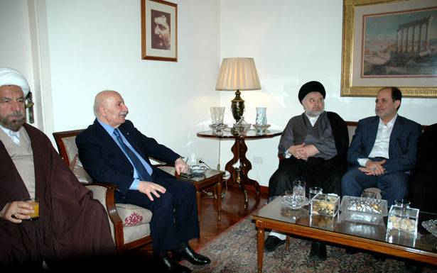 الشهرستاني استقبل ابراهيم
والتقى الحسيني وحسن ودريان