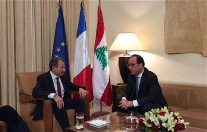 باسيل التقى الرئيس الفرنسي مساء أمس