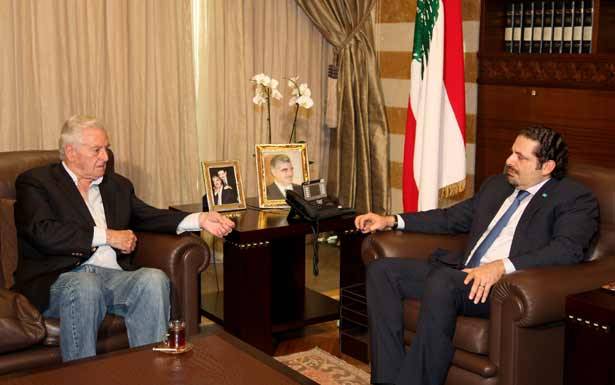 الحريري التقى شمعون واتصل بشيراك مُعزياً