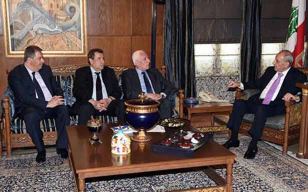 عزام الأحمد زار بري وسفير مصر