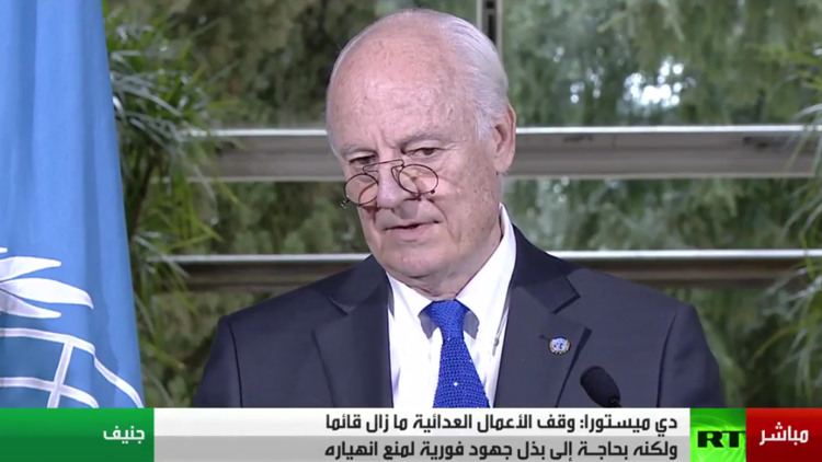 دي ميستورا: حاولنا المضي إلى أدق التفاصيل مع الحكومة السورية حول مقترحها بحكومة موسعة