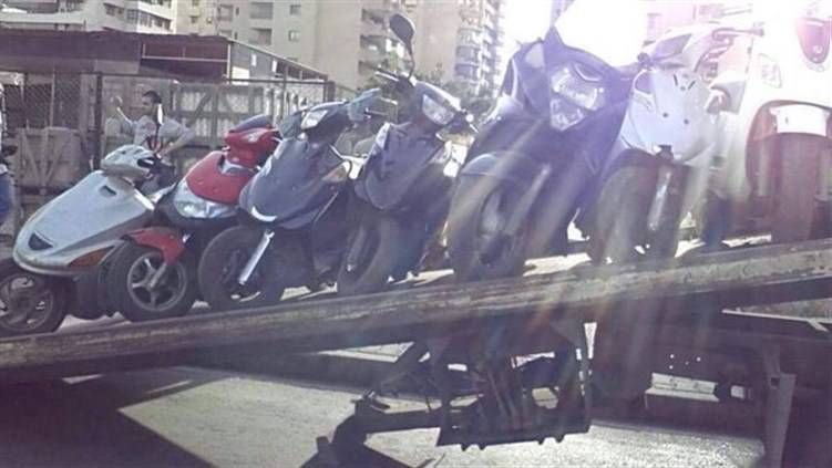 قوى الأمن ذكرت اصحاب الدراجات المحجوزة باحضار اوراقها تجنبا لتلفها