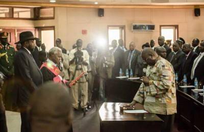 رياك مشار يؤدي اليمين كنائب لرئيس جنوب السودان