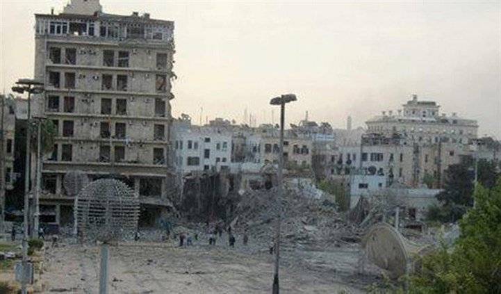 إنفجار كبير يهز مدينة حلب في سوريا