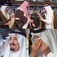 الملك سلمان «يبكي» خلال حفل تخرج ابنه
