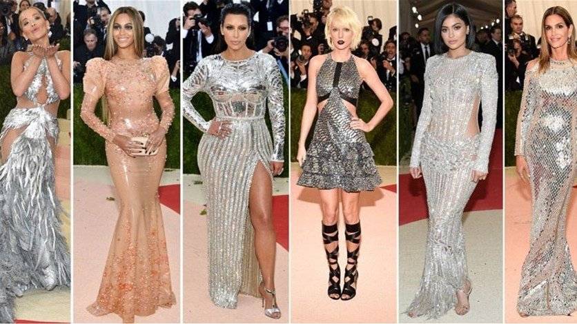 بالصوّر: نجمات هوليوود بإطلالات معدنيّة في Met Gala 2016