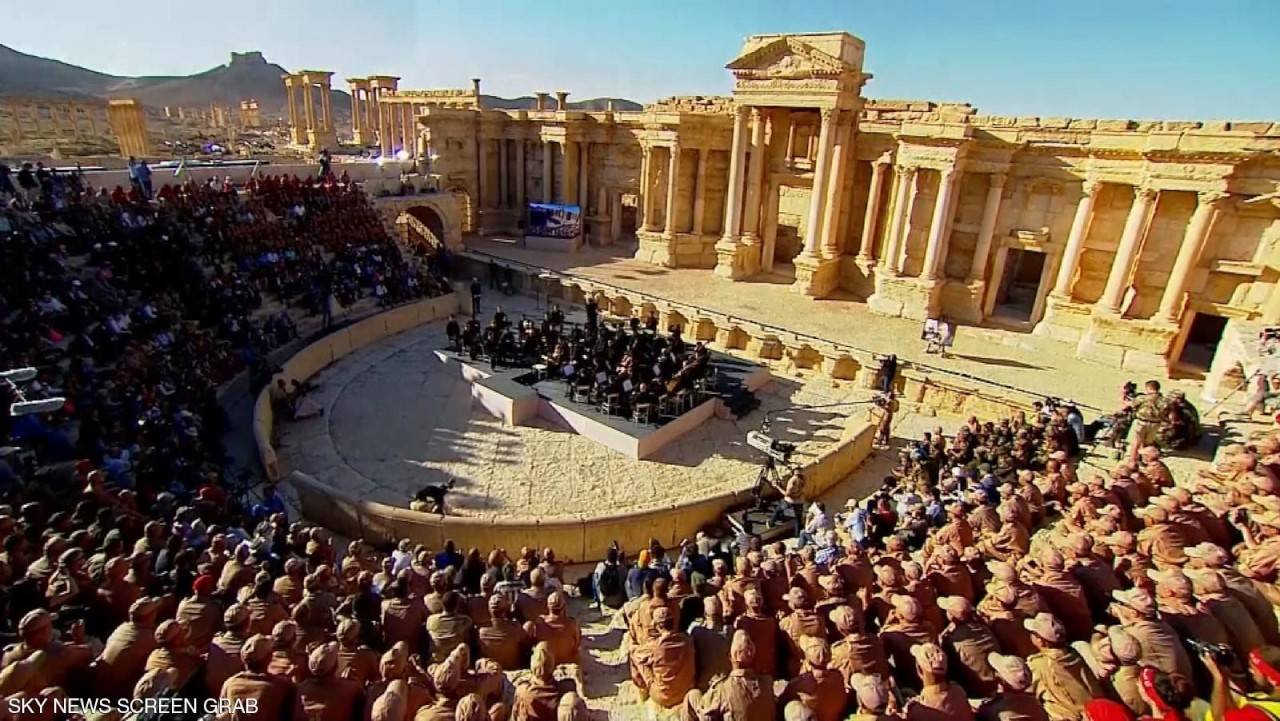 أوركسترا روسية تقيم حفلاً في تدمر