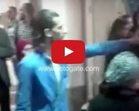 بالفيديو - اشتباكات بالأيدي في عزاء وائل نور