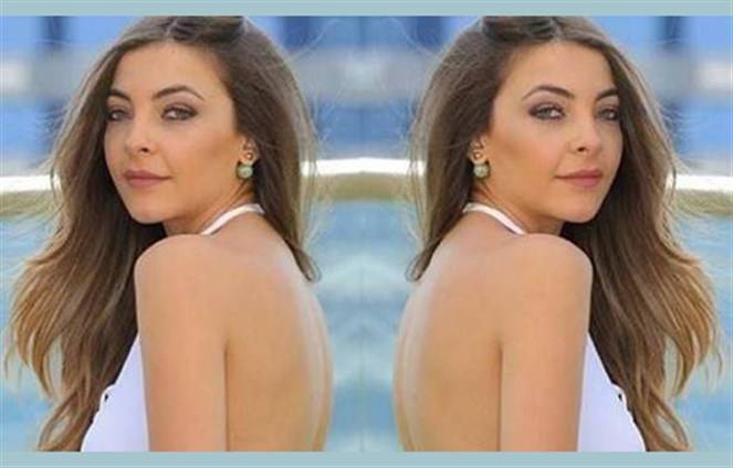 بالصور: وصيفة ملكة جمال لبنان بالـ Hot شورت بعرض البحر