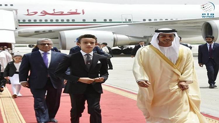 استقبال رسمي لولي العهد المغربي في الإمارات
