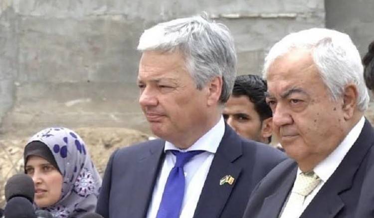وزير الخارجية البلجيكي يزور قطاع غزة