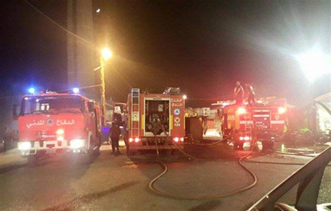 حريق في منطقة الروشة واصابة شخص