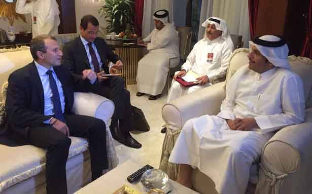 باسيل التقى نظيره القطري
واكد العلاقات الودية مع قطر
