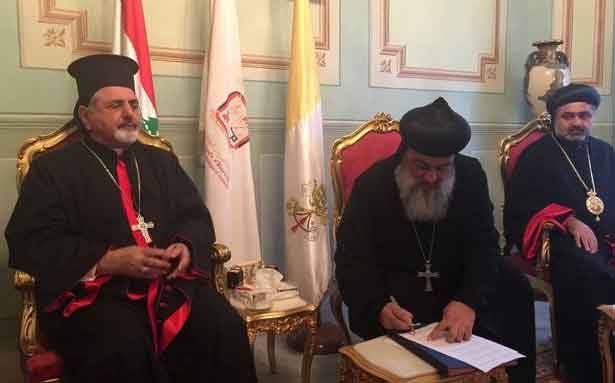 وثيقة مُشتركة لبطريركَي السريان :
لإخراجنا من تسمية الأقليّات ونُطالب بمقعد نيابي