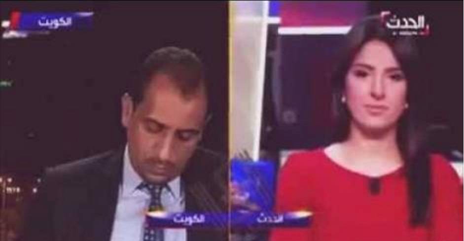 بالفيديو: موقف محرج الضيف نائم على الهواء والمذيعة تسأل دون جدوى