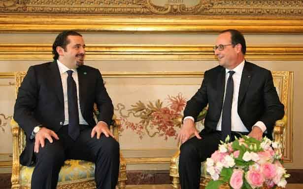 الحريري بعد لقائه هولاند : لا مانع من لقاء عون