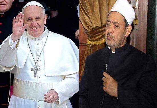 البابا فرنسيس سيستقبل شيخ الأزهر في الفاتيكان الاثنين