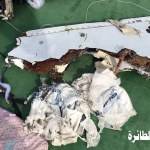 أولى صور حطام الطائرة المصرية المنكوبة
