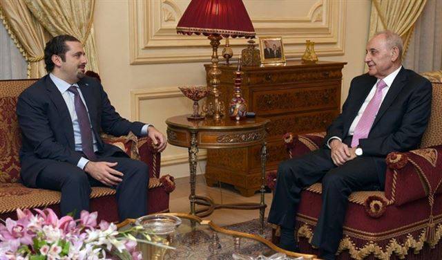 الرئيس بري استقبل الرئيس الحريري في عين التينة