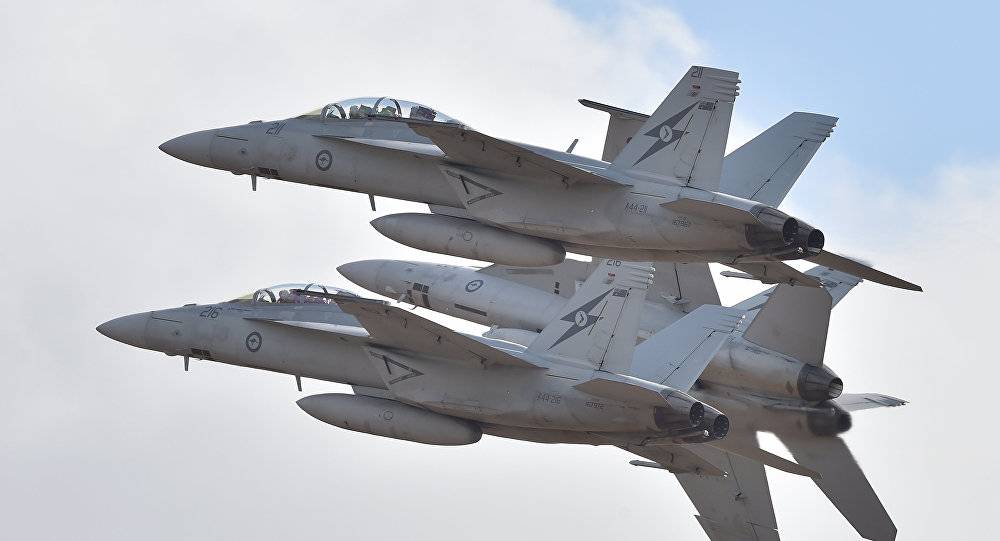 مقاتلتا F-18 تصطدمان فوق سواحل الولايات المتحدة