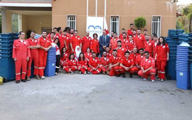 مشروع فرز النفايات في مراكز
فرق الإسعاف والطوارىء