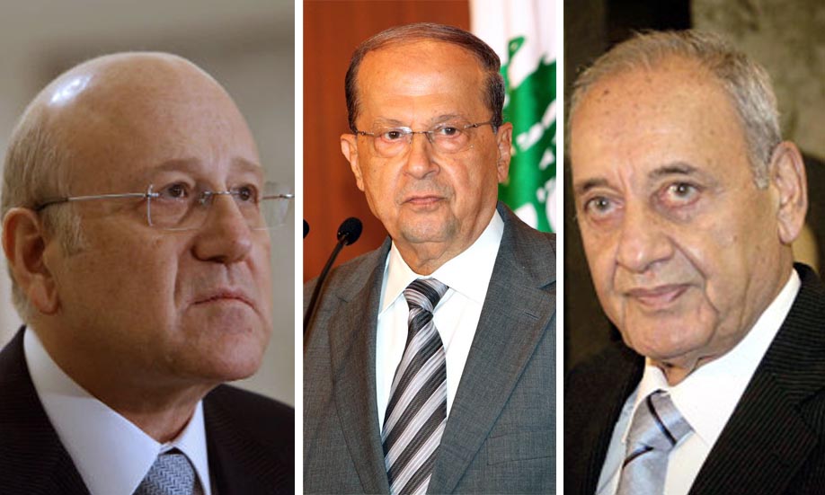 ميقاتي يراعي التحفظ السني وبري لجلسةٍ مع تلزيم عشرة «بلوكات» <br>
عون مع تلزيم «بلوكين» وخلاف بري وعون حول ملف الغاز والنفط <br>
طرابلس تهتزّ أمنيا باستقبال سعد المصري بالرصاص وقذائف الـ«ار بي جي» <br>
حزب الله لم يحلّ سرايا المقاومة في صيدا وشبكة التخريب أوقفها الامن العام وتضم 12 شخصاً