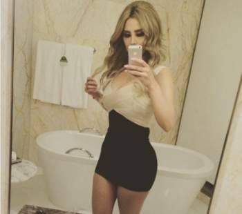 ميرنا شلفون بصورة جريئة في الحمام