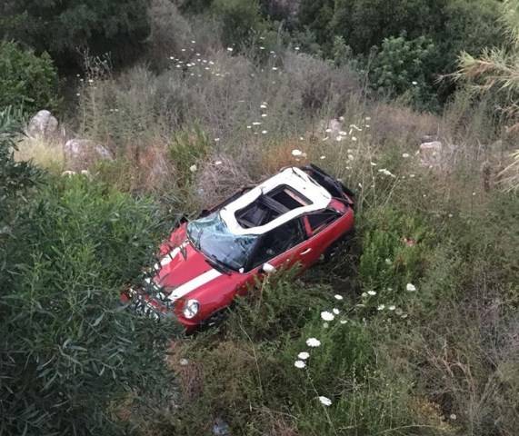 تدهور سيارة على اوتوستراد كازينو لبنان