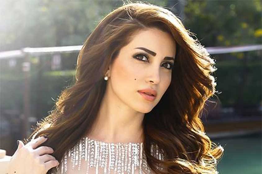 بلصورة نسرين طافش بالبنطلون الشفاف وانوثة طاغية