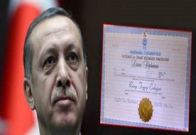 اتهام اردوغان بتزوير شهادة البكالوريوس ….الجامعة تنشر تاريخه العلمي