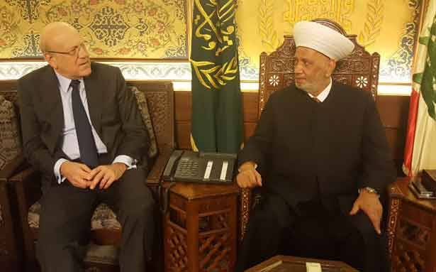 دريان استقبل «حماس» و«المرابطون»
ميقاتي : الكيان في خطر
ولبنان بحاجة لكلام مُعتدل