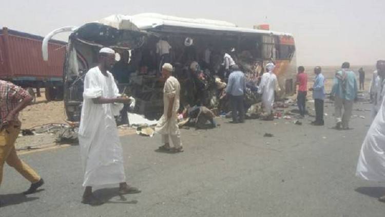 مصرع 32 سودانيا في حادث سير